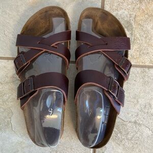 Birkenstock Tatami Brown Leather Sandals 39